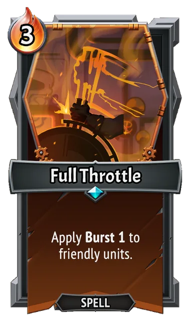 Full Throttle — the card as it appears in Monster Train 2