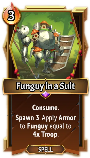Funguy in a Suit — the card as it appears in Monster Train 2