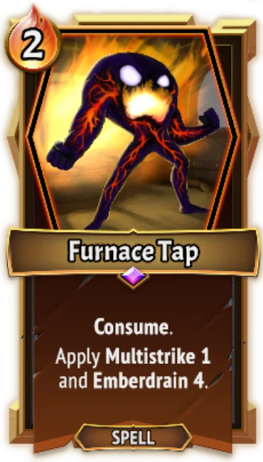 Furnace Tap — the card as it appears in Monster Train 2