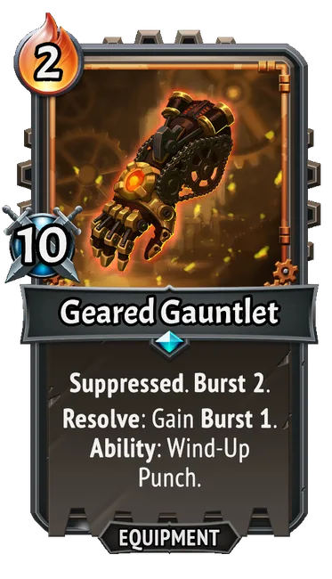 Geared Gauntlet — the card as it appears in Monster Train 2