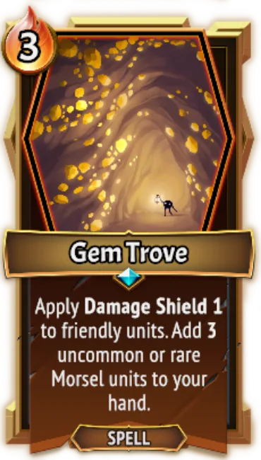 Gem Trove — the card as it appears in Monster Train 2