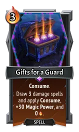 Gifts for a Guard — the card as it appears in Monster Train 2