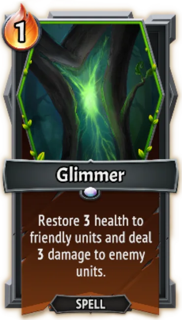 Glimmer — the card as it appears in Monster Train 2