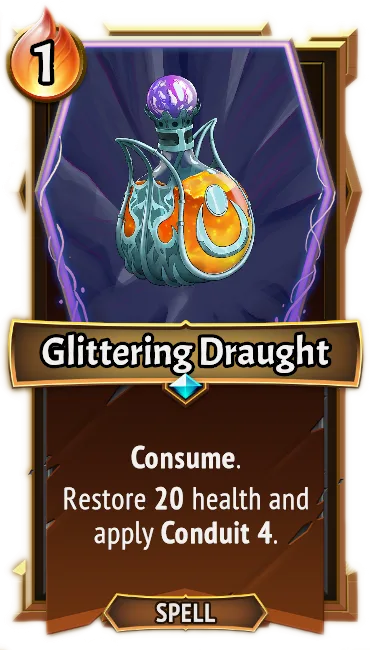 Glittering Draught — the card as it appears in Monster Train 2