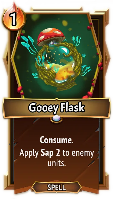 Gooey Flask — the card as it appears in Monster Train 2