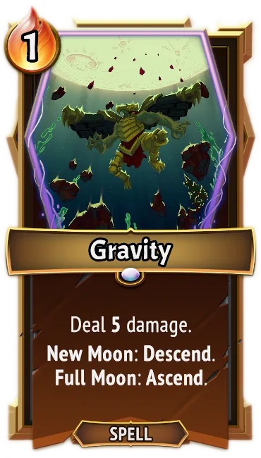 Gravity — the card as it appears in Monster Train 2