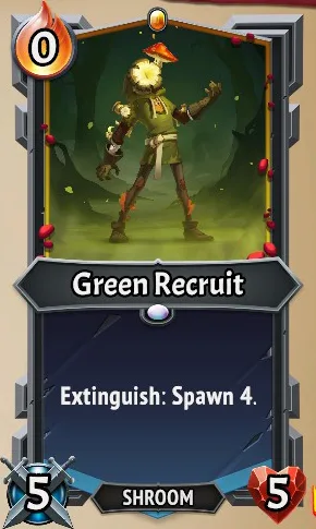 Green Recruit — the card as it appears in Monster Train 2