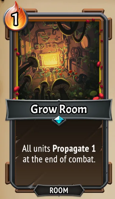 Grow Room — the card as it appears in Monster Train 2
