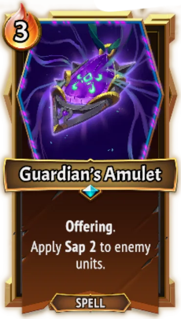 Guardian’s Amulet — the card as it appears in Monster Train 2