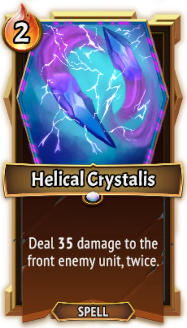 Helical Crystalis — the card as it appears in Monster Train 2