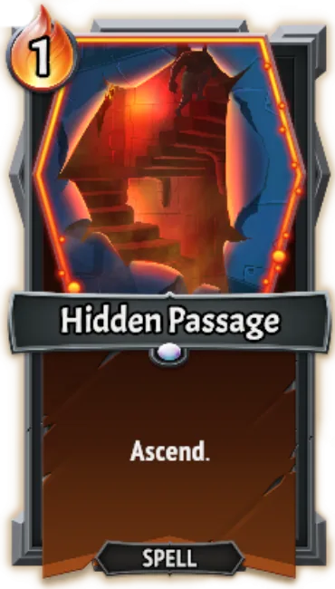 Hidden Passage — the card as it appears in Monster Train 2