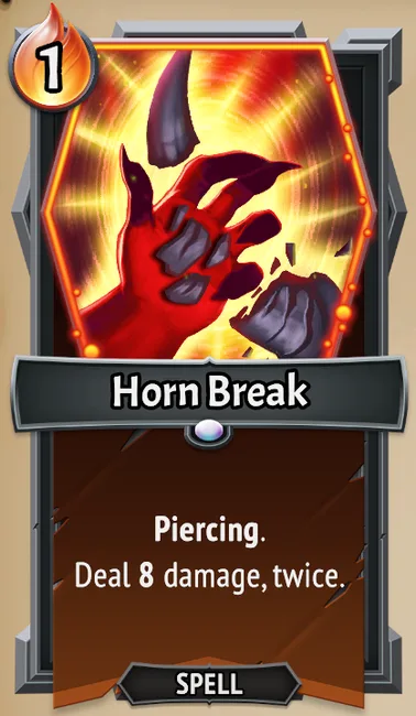 Horn Break — the card as it appears in Monster Train 2