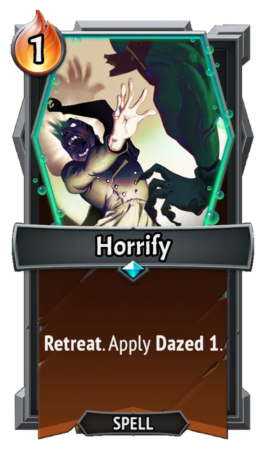 Horrify — the card as it appears in Monster Train 2