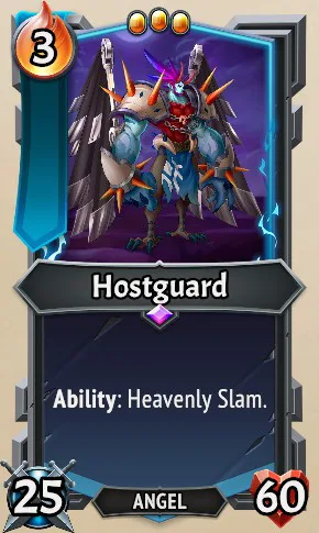 Hostguard — the card as it appears in Monster Train 2