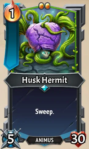 Husk Hermit — the card as it appears in Monster Train 2