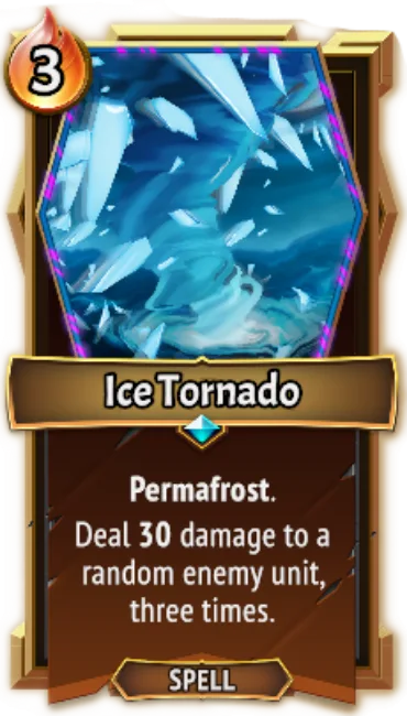 Ice Tornado — the card as it appears in Monster Train 2