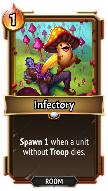 Infectory — the card as it appears in Monster Train 2