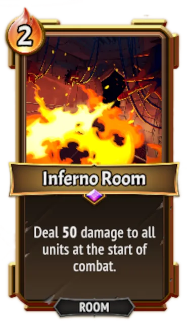 Inferno Room — the card as it appears in Monster Train 2