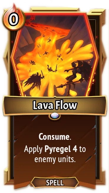 Lava Flow — the card as it appears in Monster Train 2