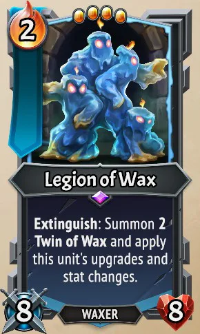 Legion of Wax — the card as it appears in Monster Train 2