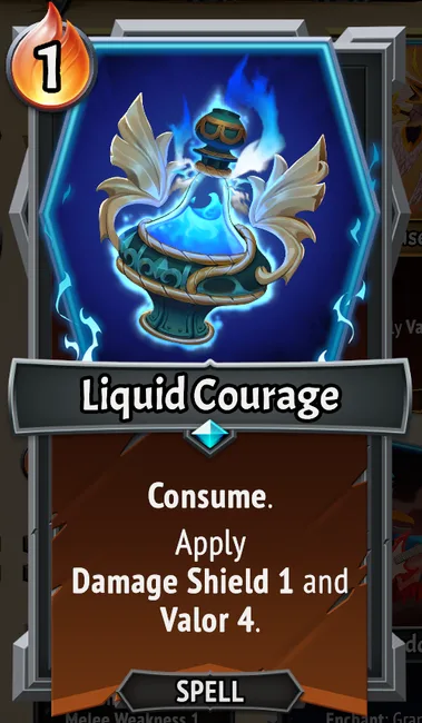 Liquid Courage — the card as it appears in Monster Train 2