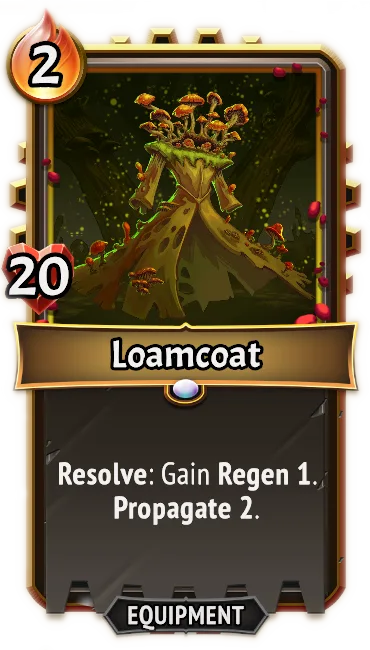 Loamcoat — the card as it appears in Monster Train 2