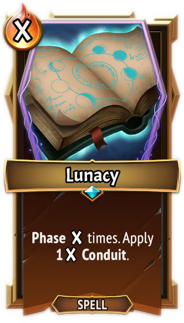 Lunacy — the card as it appears in Monster Train 2