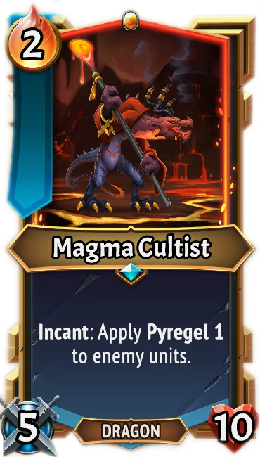 Magma Cultist — the card as it appears in Monster Train 2