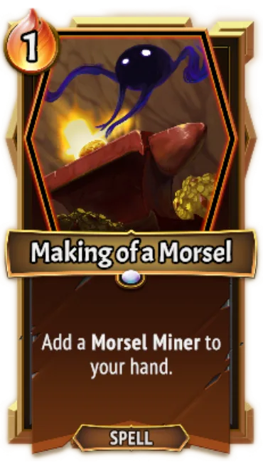 Making of a Morsel — the card as it appears in Monster Train 2