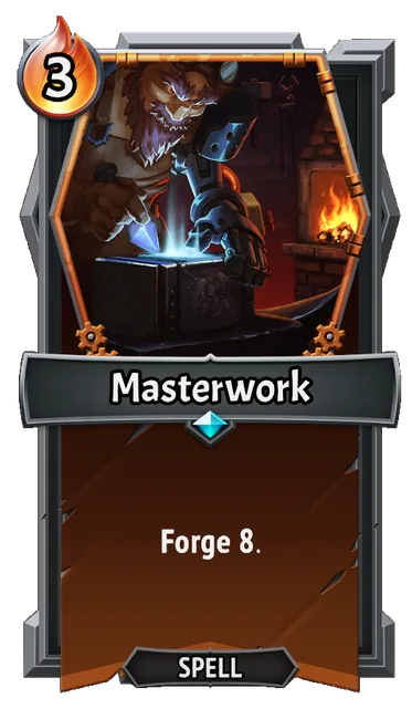 Masterwork — the card as it appears in Monster Train 2