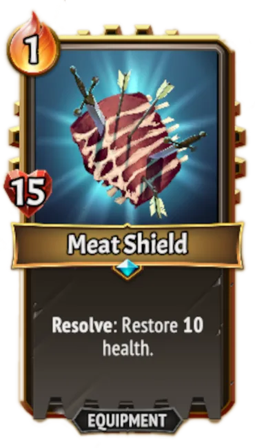 Meat Shield — the card as it appears in Monster Train 2