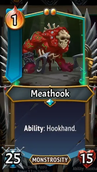 Meathook — the card as it appears in Monster Train 2