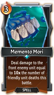 Memento Mori — the card as it appears in Monster Train 2