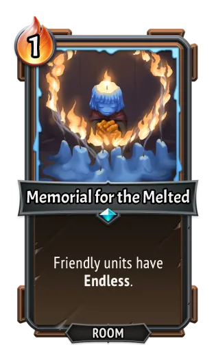 Memorial for the Melted — the card as it appears in Monster Train 2