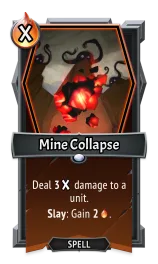 Mine Collapse — the card as it appears in Monster Train 2