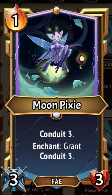 Moon Pixie — the card as it appears in Monster Train 2