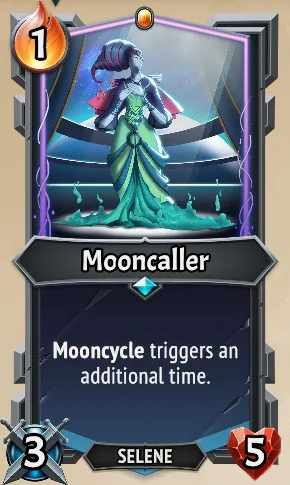 Mooncaller — the card as it appears in Monster Train 2