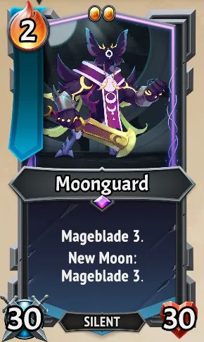 Moonguard — the card as it appears in Monster Train 2