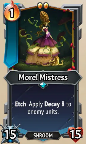 Morel Mistress — the card as it appears in Monster Train 2