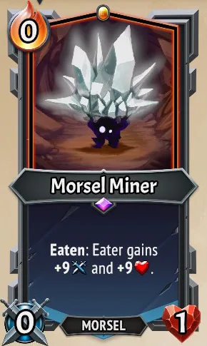 Morsel Miner — the card as it appears in Monster Train 2