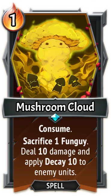 Mushroom Cloud — the card as it appears in Monster Train 2