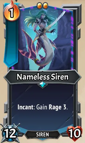 Nameless Siren — the card as it appears in Monster Train 2