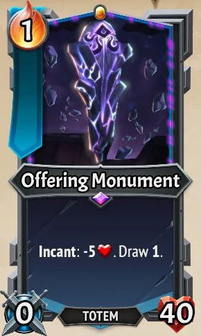 Offering Monument — the card as it appears in Monster Train 2
