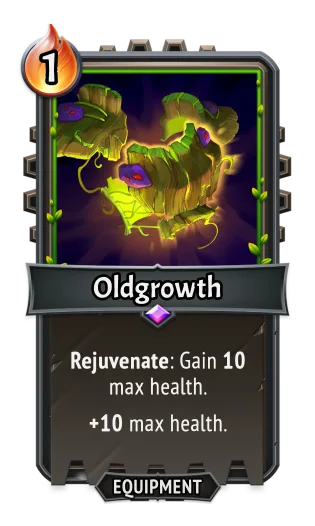 Oldgrowth — the card as it appears in Monster Train 2