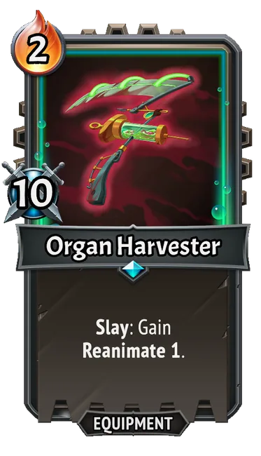 Organ Harvester — the card as it appears in Monster Train 2