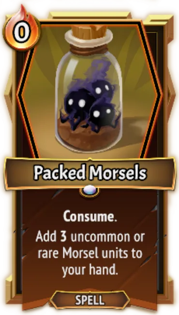 Packed Morsels — the card as it appears in Monster Train 2