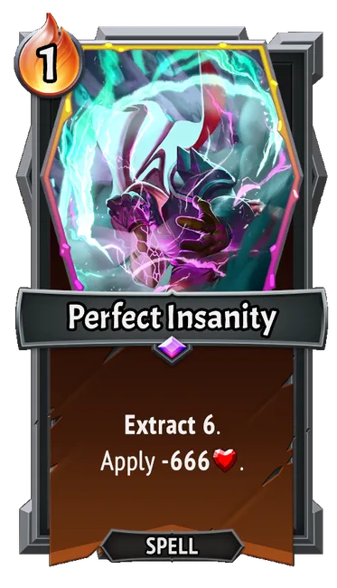 Perfect Insanity — the card as it appears in Monster Train 2
