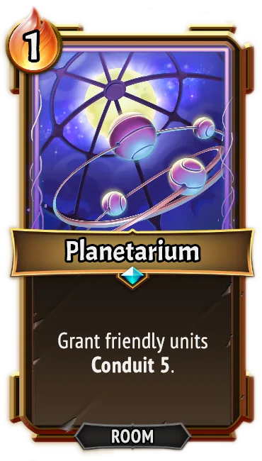 Planetarium — the card as it appears in Monster Train 2