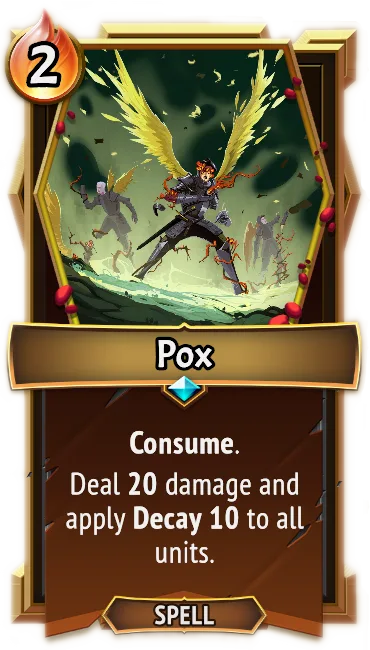 Pox — the card as it appears in Monster Train 2