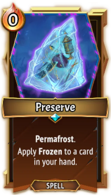 Preserve — the card as it appears in Monster Train 2